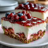 No-Bake Cheesecake Flag