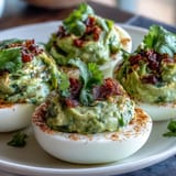 Guacamole Stuffed Deviled Eggs