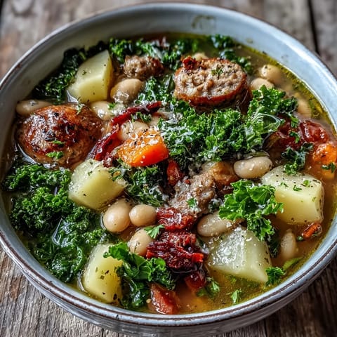 Tuscan White Bean Sausage Soup
