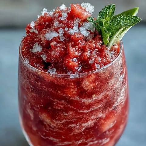 Frozen Strawberry Lemonade Slushie