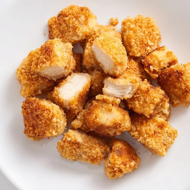 Homemade Chicken Nuggets, perfectly cooked and served with a side of ketchup for a satisfying meal.