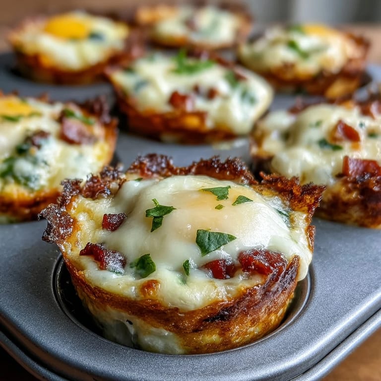 Morning sunlight highlights these savory Breakfast Egg Muffins with crumbled bacon and cheddar cheese, perfect for meal prep and busy weekday mornings.