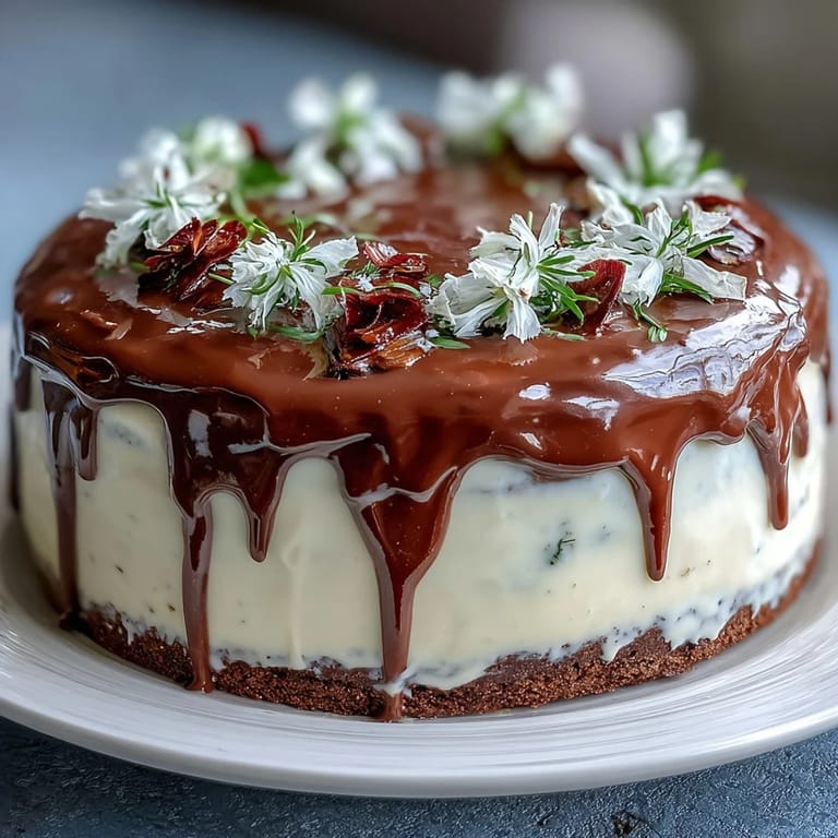 Spring Floral Drip Cake with Lemon Frosting: a bright, layered cake with white chocolate drip, fresh lemon frosting, and a garden of edible blossoms.