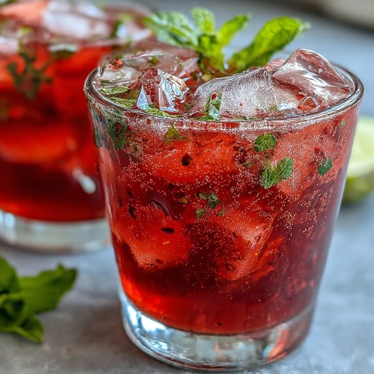 Refreshing Hibiscus Strawberry Lemonade, perfect for festive gatherings with fresh fruit.