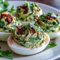 Guacamole Stuffed Deviled Eggs